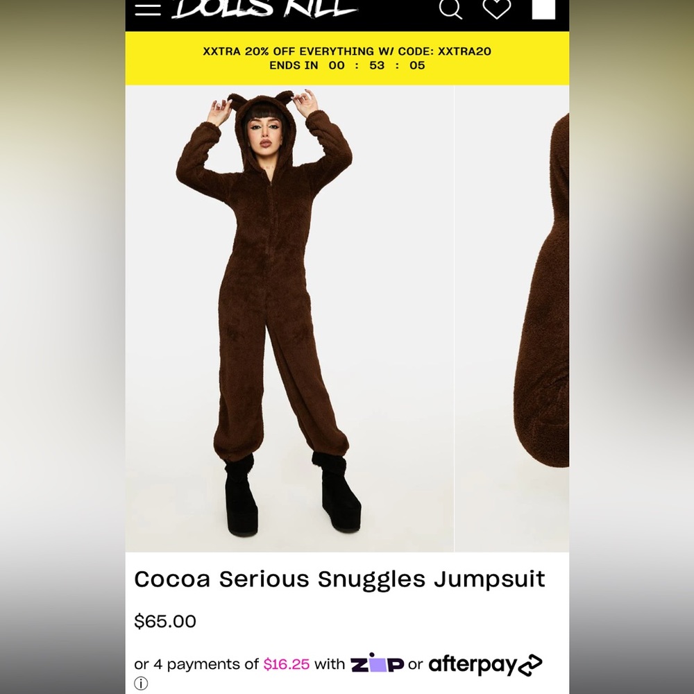 Adult Fuzzy Bear onesie